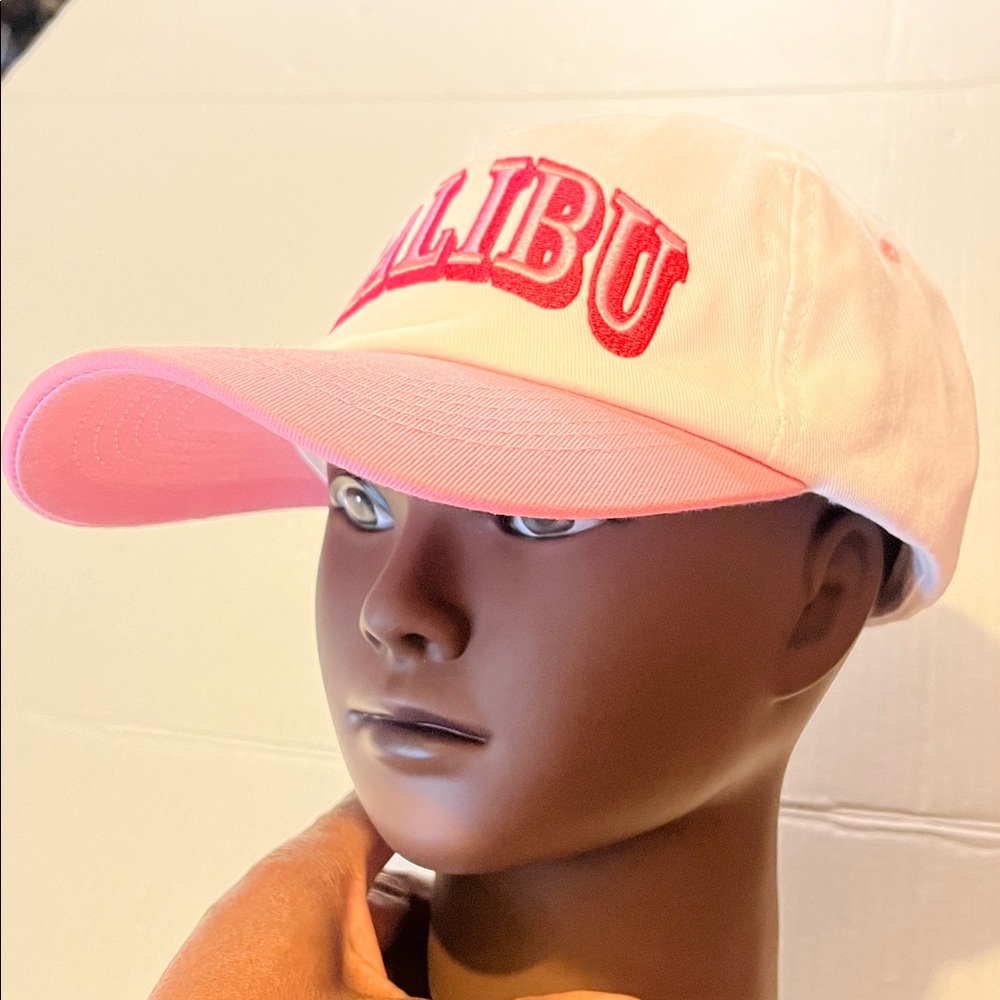 White and Pink Malibu Cap NWT - Picture 13 of 14